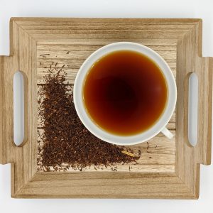 Rooibusch-Tee aus kontrolliert biologischem Anbau mit Orangenblüten, Sanddorn und Aroma
