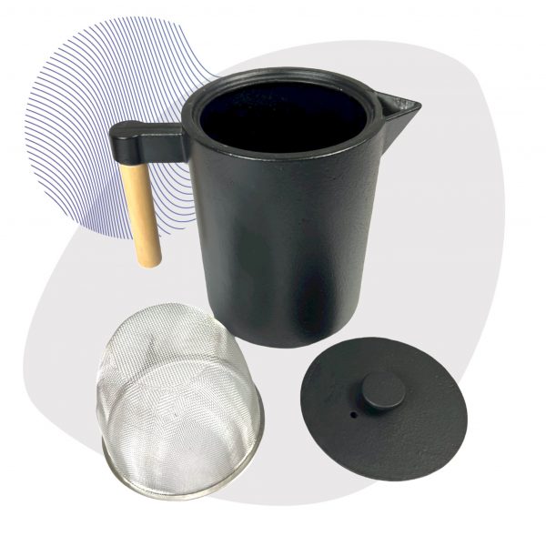 JA-UNENDLICH - KOHI - Gusseisen Tee Kanne 1,2l - schwarz 1