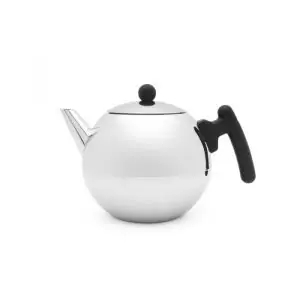Bredemeijer Teekanne - Duet Bella Ronde - 1,2L - flacher Boden schwarz