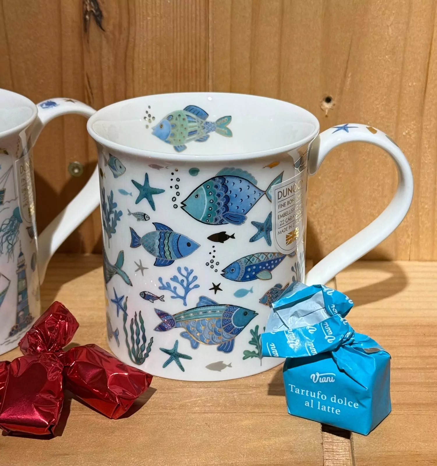 DUNOON Fine Bone China Tasse / Becher - BUTE - GOLD COAST - FISCHE – Bild 2