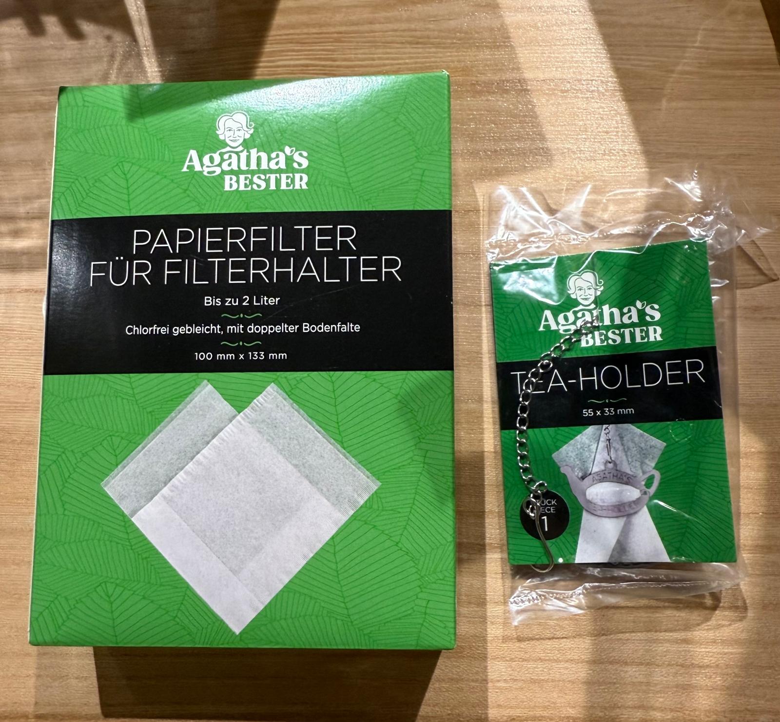 Agathas Bester Set aus Papierfilter & Filterhalter - NEWSLETTER ANGEBOT 1 Agathas Bester Set aus Papierfilter & Filterhalter - NEWSLETTER ANGEBOT