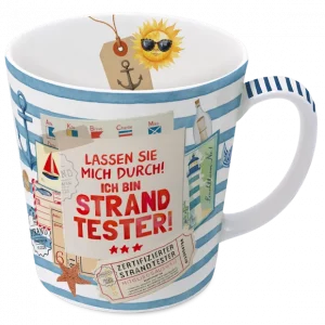 MAASS Fine Bone China Tasse / Becher - Strandtester