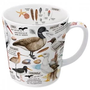 MAASS Fine Bone China Tasse / Becher - Küstenvögel