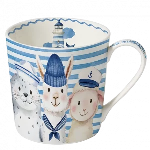 MAASS Fine Bone China Tasse / Becher - Küstenbande