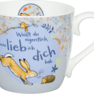 Könitz SAMMEL Becher / Tasse 1 - Weißt Du eigentlich wie lieb ich Dich hab - Fine Bone China