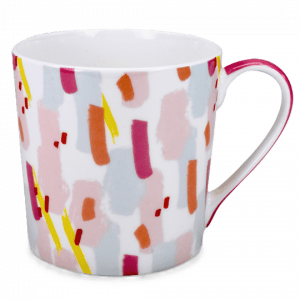 MAASS Fine Bone China Tasse/Becher - Graffiti Blau-Pink