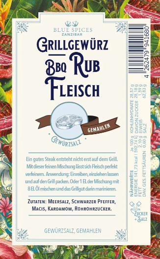 Blue Spices - BBQ Rub Fleisch 2 Blue Spices - BBQ Rub Fleisch – Bild 2